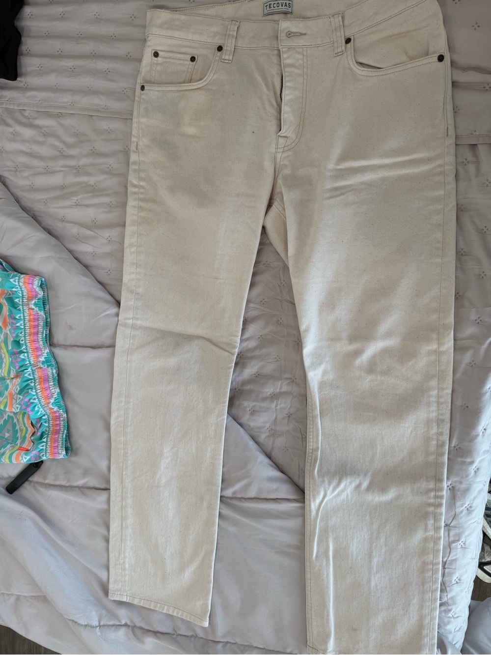 Tecovas Denim WhiteWash Jeans 34x32 Like New
